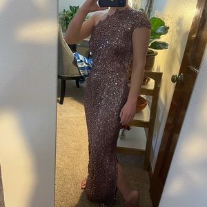 Purple sequin formal/prom dress